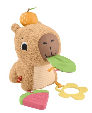 Fisher-Price Mehki prigrizek za kapibaro, senzorična igrača HYR54