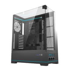 darkFlash Računalniško ohišje DY450L brez ventilatorjev (črno)