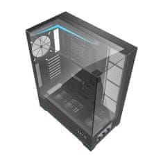 darkFlash Računalniško ohišje DY450L brez ventilatorjev (črno)