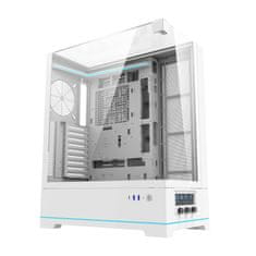 darkFlash Računalniško ohišje DY450L brez ventilatorjev (belo)