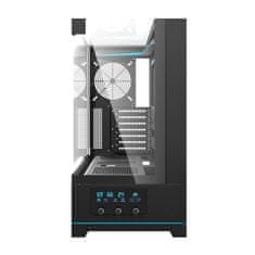 darkFlash Računalniško ohišje DY450 brez ventilatorjev (črno)