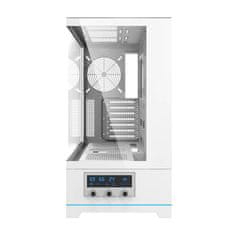 darkFlash Računalniško ohišje DY451 brez ventilatorjev (belo)