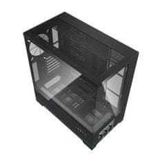 darkFlash Računalniško ohišje DY451 brez ventilatorjev (črno)
