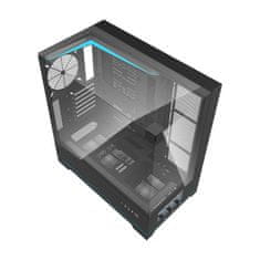 darkFlash Računalniško ohišje DY450 brez ventilatorjev (črno)