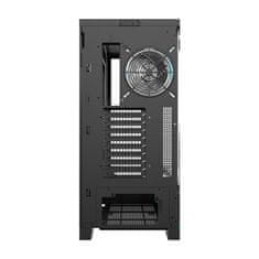 darkFlash Računalniško ohišje DY451L PRO (črno) + 1 ventilator