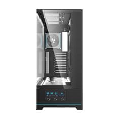darkFlash Računalniško ohišje DY451L PRO (črno) + 1 ventilator