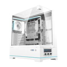 darkFlash Računalniško ohišje DY450 PRO (belo) + 1 ventilator