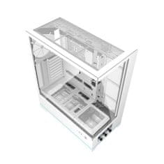 darkFlash Računalniško ohišje DY451L brez ventilatorjev (belo)