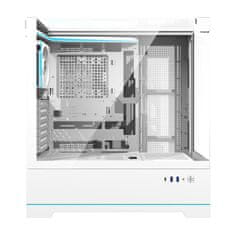 darkFlash Računalniško ohišje DY450 PRO (belo) + 1 ventilator