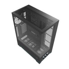 darkFlash Računalniško ohišje DY451 brez ventilatorjev (črno)