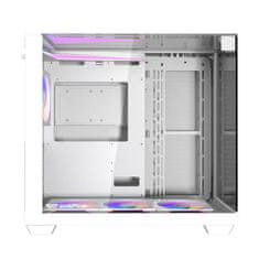 darkFlash Računalniški ohišje Darkflash TH285 (bela) + 4 ventilatorji
