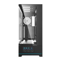 darkFlash Računalniško ohišje DY451 brez ventilatorjev (črno)