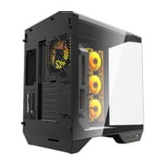darkFlash Računalniško ohišje DY470 (črno) + 4 ventilatorji
