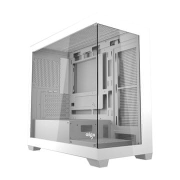 darkFlash Računalniško ohišje C218M + 6 ARGB ventilatorjev (belo)