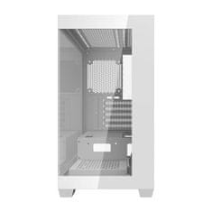 darkFlash Računalniško ohišje C218M + 6 ARGB ventilatorjev (belo)