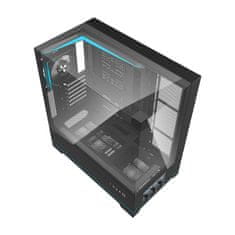 darkFlash Računalniško ohišje DY450 PRO (črno) + 1 ventilator