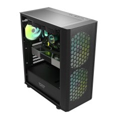 darkFlash Računalniško ohišje DK360 (črno) + 3 ARGB ventilatorji