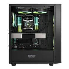 darkFlash Računalniško ohišje DK360 (črno) + 3 ARGB ventilatorji