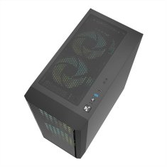 darkFlash Računalniško ohišje DK360 (črno) + 3 ARGB ventilatorji