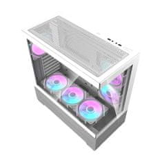 darkFlash Računalniško ohišje DS900 AIR (belo) + 6 ARGB ventilatorjev
