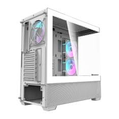 darkFlash Računalniško ohišje DS900 AIR (belo) + 6 ARGB ventilatorjev