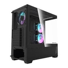 darkFlash Računalniško ohišje DS900 AIR (črno) + 6 ARGB ventilatorjev