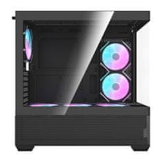 darkFlash Računalniško ohišje DS900 AIR (črno) + 6 ARGB ventilatorjev