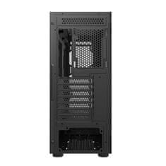 darkFlash DK431 Stekleno računalniško ohišje (črno) + 4 RGB ventilatorji