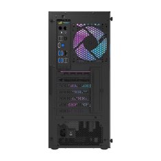 darkFlash Računalniško ohišje DK351 (črno) + 4 RGB ventilatorji