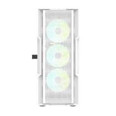 darkFlash Računalniški ohišje Darkflash DK431 (belo) + 4 ventilatorji