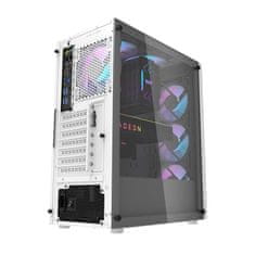 darkFlash Računalniško ohišje DK351 (belo) + 4 RGB ventilatorji