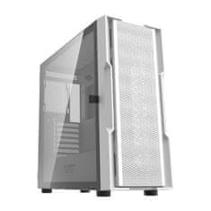 darkFlash Računalniški ohišje Darkflash DK431 (belo) + 4 ventilatorji