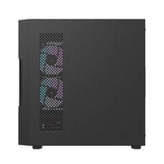 darkFlash DK431 Mesh računalniško ohišje (črno) + 4 ARGB ventilatorji