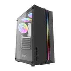 darkFlash  DK151 LED računalniško ohišje (črno) + 3 RGB ventilatorji