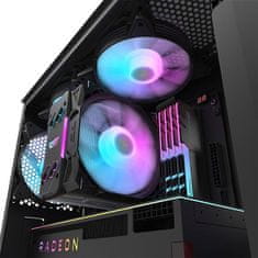darkFlash Računalniško ohišje DK352 Plus (črno) + 4 RGB ventilatorji