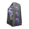 darkFlash Računalniški ohišje Darkflash LEO (črno)