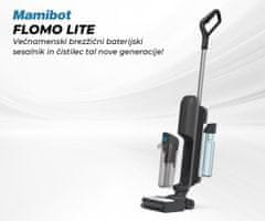 Mamibot FLOMO LITE sesalnik/pomivalec, 2v1, brezžični, 11kPa, baterija, 500ml, samočiščenje, zaslon, črno-bel (Carbon White)