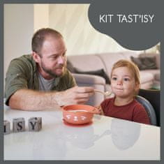 Babymoov silikonska posoda s priseskom in žlico TAST´ISY KIT Fox