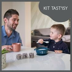 Babymoov silikonska posoda s priseskom in žlico TAST´ISY KIT Dog