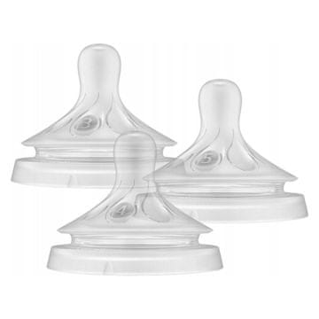 Philips Avent SCY960/03 silikonski cucelj, multipak, št. 3,4 in 5, Natural Response