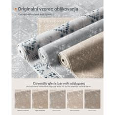 Songmics HOME Nedrseča preproga v barvi kapučina
