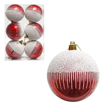 Denis Žogice rdeče in bele 8cm 6/1 paket