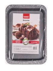 Banquet Pladenj za peko 42x29x4,5cm GRANITE z neprijemljivo površino + plastični pokrov