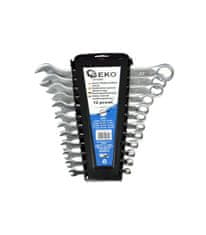 GEKO G11243 Set kombiniranih viličastih ključev s satinirano površino 6–22 mm, 12 kosov CrV