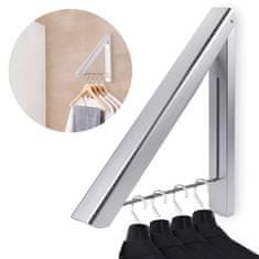 HOME & MARKER® Stenski zložljivi obešalnik za oblačila | FOLDONA Bela