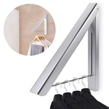 HOME & MARKER® Stenski zložljivi obešalnik za oblačila | FOLDONA