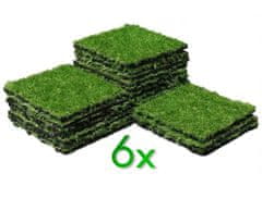 ProGarden Terasne ploščice umetna trava komplet 6 kosov KO-X64000030