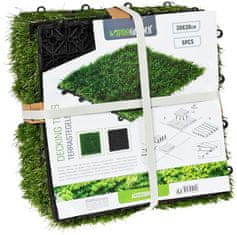 ProGarden Terasne ploščice umetna trava komplet 6 kosov KO-X64000030