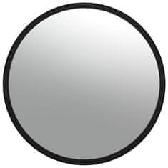 Vidaxl Notranje konveksno prometno ogledalo črno Ø40 cm akrilno