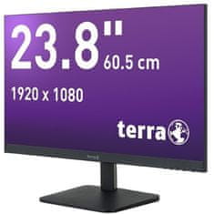 TERRA 60,5cm/23,8" (1920x1080) TERRA 2427W V2 16:9 FHD VA 5ms 100Hz HDMI DP USB-C Vesa Črna